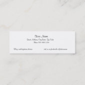 Mini-Bladwijzer voor leesstructuur om aan te passe Mini Visitekaartje (Achterkant)