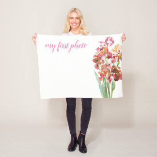 Mini Blanket voor uw eerste foto op baby Fleece Deken