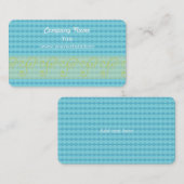 Mini Blue Diamond Pattern Visitekaartje (Voorkant / Achterkant)