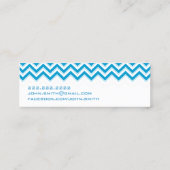 Mini Blue Zigzag Pharmacist Visitekaartje (Achterkant)