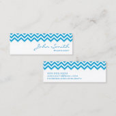 Mini Blue Zigzag Pharmacist Visitekaartje (Voorkant / Achterkant)