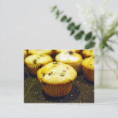 mini blueberry muffins briefkaart (Staand voorkant)
