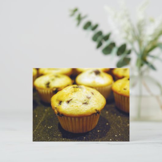 mini blueberry muffins briefkaart (Staand voorkant)