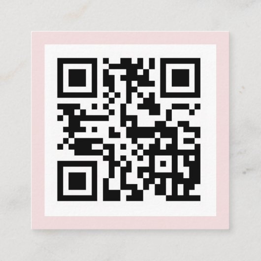 MINI Blush Florals QR code Weddenschap Details Informatiekaartje (Achterkant)