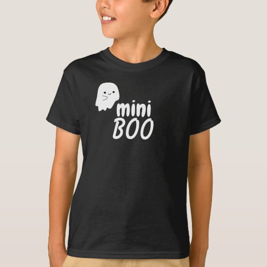 Mini BOO Halloween Schattige Ghost Family Matching T-shirt (Voorkant)