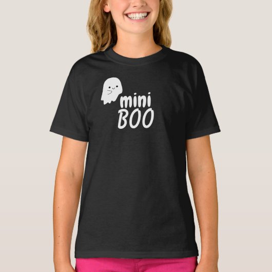 Mini BOO Halloween Schattige Ghost Family Matching T-shirt (Voorkant)