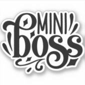 Mini Boss, baby Boss Sticker (Voorkant)