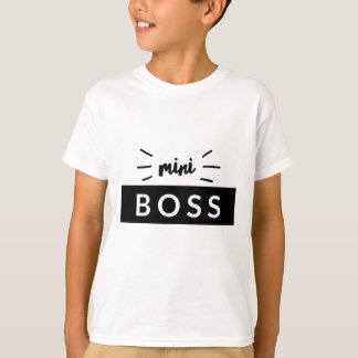 Mini Boss Childrens Coördinerend Typografie T-shirt