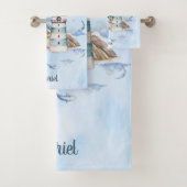 Mini Boss Ship In the Ocean  Bad Handdoek (Insitu)