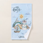 Mini Boss Ship In the Ocean Bad Handdoek (Handdoek)