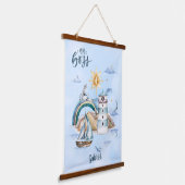 Mini Boss Ship In the Ocean  Hangend Wandkleed (Gebogen)