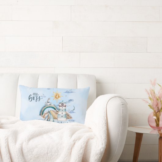 Mini Bossaardship in de Oceaan Aanpasbaar Kussen (Bank)