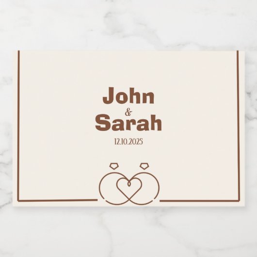 Mini Bottle Label – Elegant & Delicate Design Likeurfles Etiket (Enkel label)