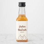 Mini Bottle Label – Elegant & Delicate Design Likeurfles Etiket (Voorkant)