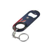 Mini Bottle Opener Sleutelhanger - Australische vl Flessenopener (Achterkant Gekanteld)