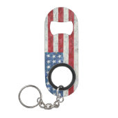 Mini Bottle Opener Sleutelhanger - Vlag VS Mini Flessenopener (Voorkant)