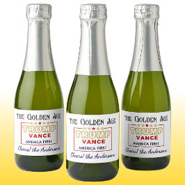 Mini Bottles President Trump, De Gouden Eeuw Sparkling Wijnetiket