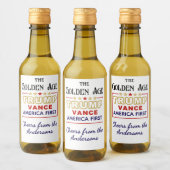 Mini Bottles President Trump, De Gouden Eeuw Wijn Etiket (Flessen)