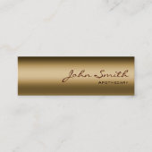 Mini Bronze Metal Apothecary Visitekaartje (Voorkant)