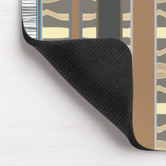 Mini Bruin en Grijs Vloerkleed stijl Muismat (Hoek)