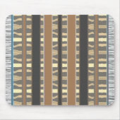 Mini Bruin en Grijs Vloerkleed stijl Muismat (Voorkant)