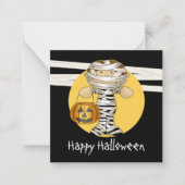 MINI Budget Halloween Mummy Notitiekaartje (Voorkant)