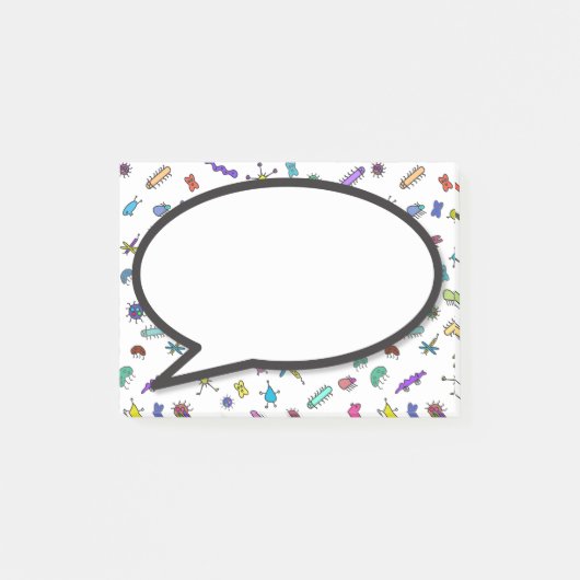 Mini Bugs en Mini Beasts spraakballon Post-it® Notes (Voorkant)