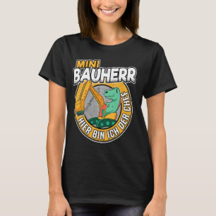 Mini Builder Dino Digger Construction Machines T-shirt