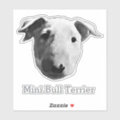 Mini Bull Terrier Sticker (Vel)