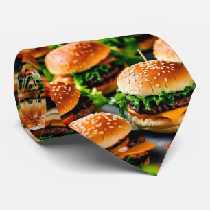 Mini Burger Stropdas - Food Lover Stropdas