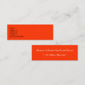 Mini Business-kaarten Visitekaartje (Voorkant / Achterkant)