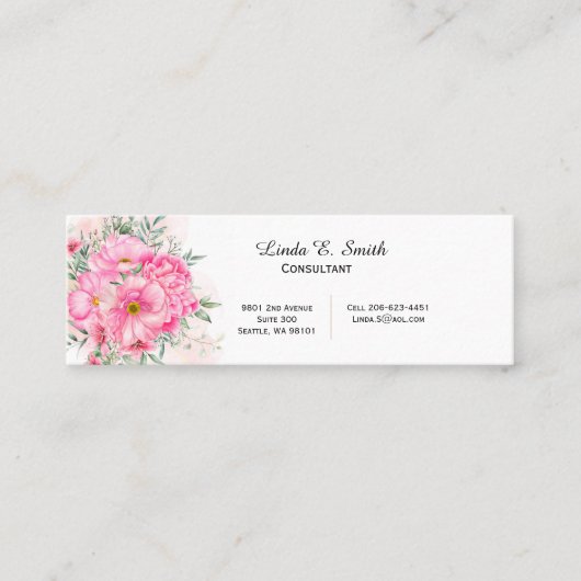 Mini Calling Card Contactkaartje (Voorkant)