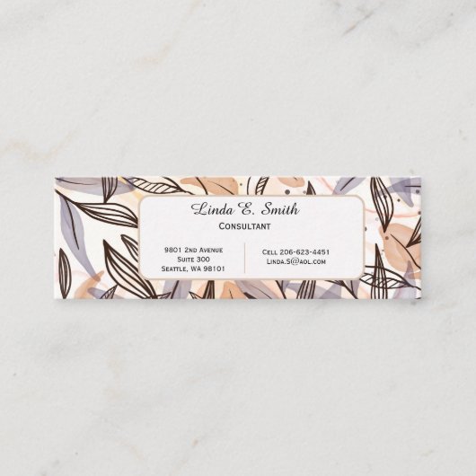 Mini Calling Card Contactkaartje (Voorkant)