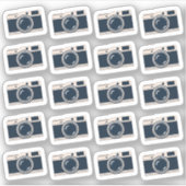 Mini Camera Pictogrammen Foto Sociale Media Bujo P Sticker (Voorkant)