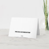 MINI-CAMPERAANHANGER VERJAARDAGSCAARTEN KAART (Achterkant)