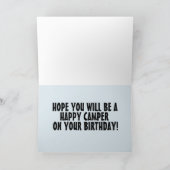 MINI-CAMPERAANHANGER VERJAARDAGskaarten Kaart (Binnen)