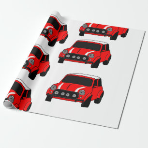 "Mini car" aangepast verpakkingspapier Cadeaupapier
