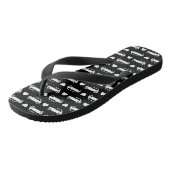 Mini Car Hearts Black Teenslippers (Schuin)