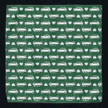 Mini Car Hearts Green Bandana<br><div class="desc">Mini Coopers zijn verbonden met een hart. Als je verschillende kleurwegen of maten wilt,  laat het me dan weten. Gemaakt voor iedereen die van klassieke Britse auto's houdt,  vooral de Austin Mini,  Morris Mini,  enz.</div>