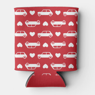 Mini Car Hearts Red Blikjeskoeler