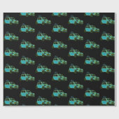 Mini Car Splat Limoen Cadeaupapier (Vlak)