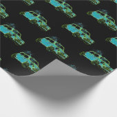 Mini Car Splat Limoen Cadeaupapier (Hoek)