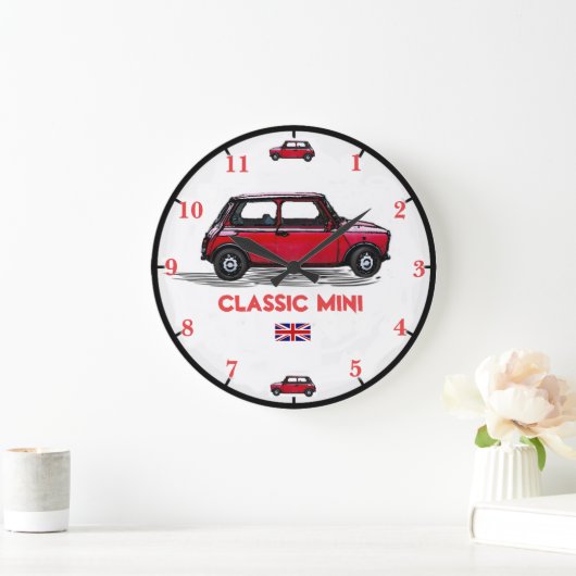 Mini Car-wandklok Grote Klok (Huis)