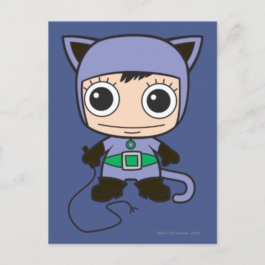 Mini Cat Woman Briefkaart (Voorkant)
