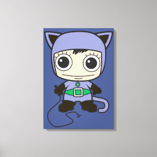 Mini Cat Woman Canvas Afdruk