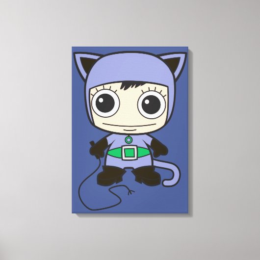 Mini Cat Woman Canvas Afdruk (Voorkant)