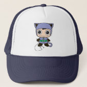 Mini Cat Woman Trucker Pet (Voorkant)