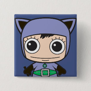 Mini Cat Woman Vierkante Button 5,1 Cm