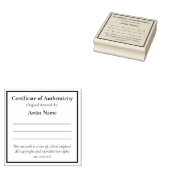  Mini Certificaat van Echtheid Rubberstempel (Gestempeld)