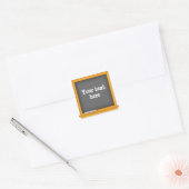 Mini Chalkboard Classroom Vierkante Sticker (Envelop)